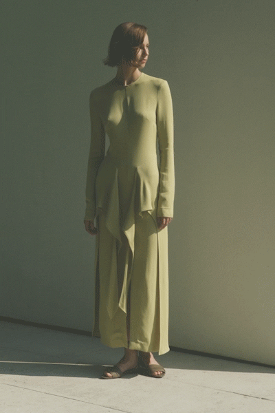 Elora Dress Chartreuse