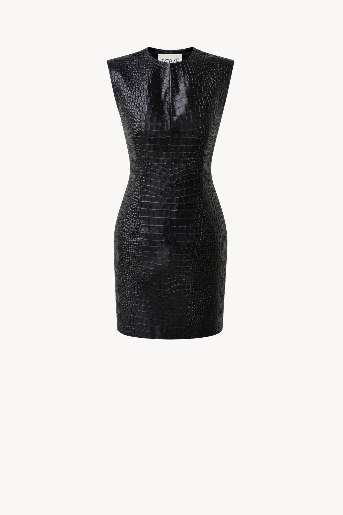 Amira Leather Dress Bitter Chocolate