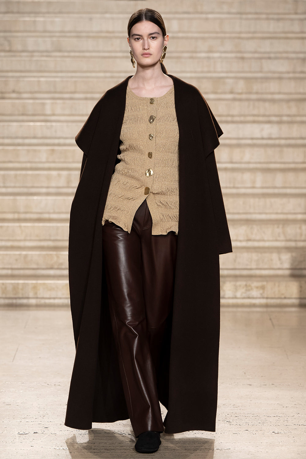 Anja Knitted Cardigan Gold