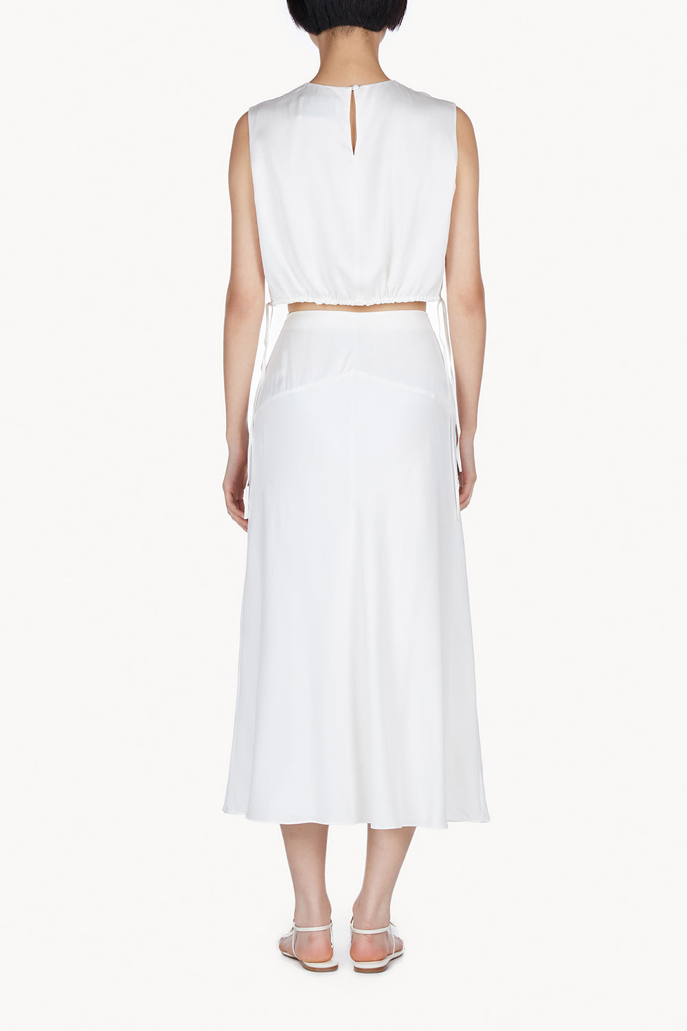 Cecily Top Sand washed Silk Ivory
