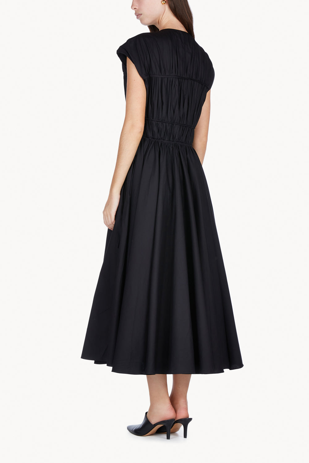 Ceres Organic Cotton Midi Dress Black