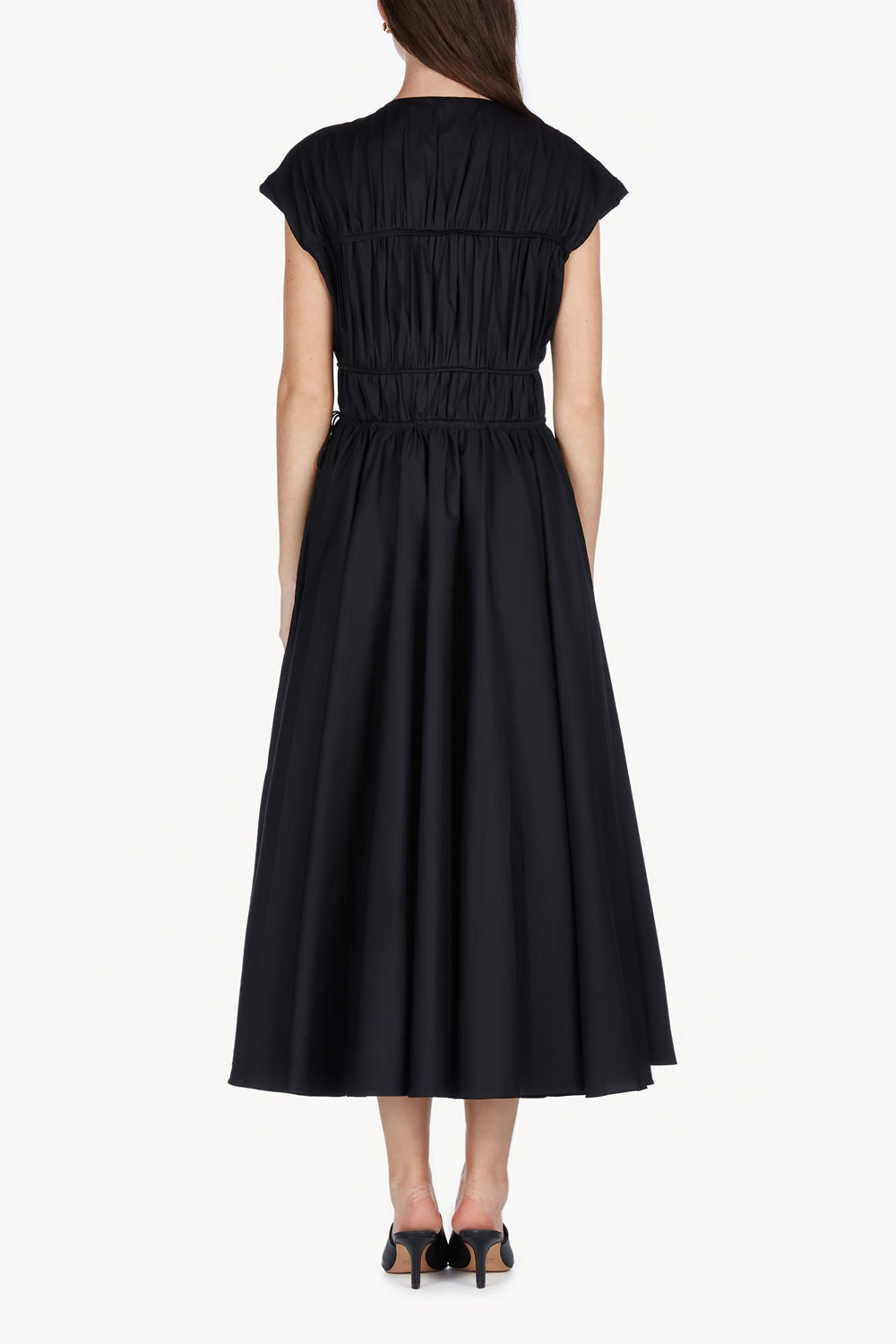 Ceres Organic Cotton Midi Dress Black