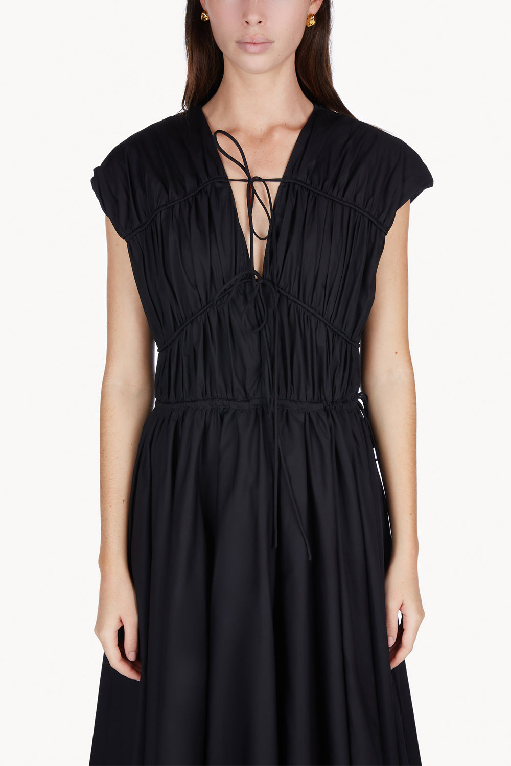 Ceres Organic Cotton Midi Dress Black