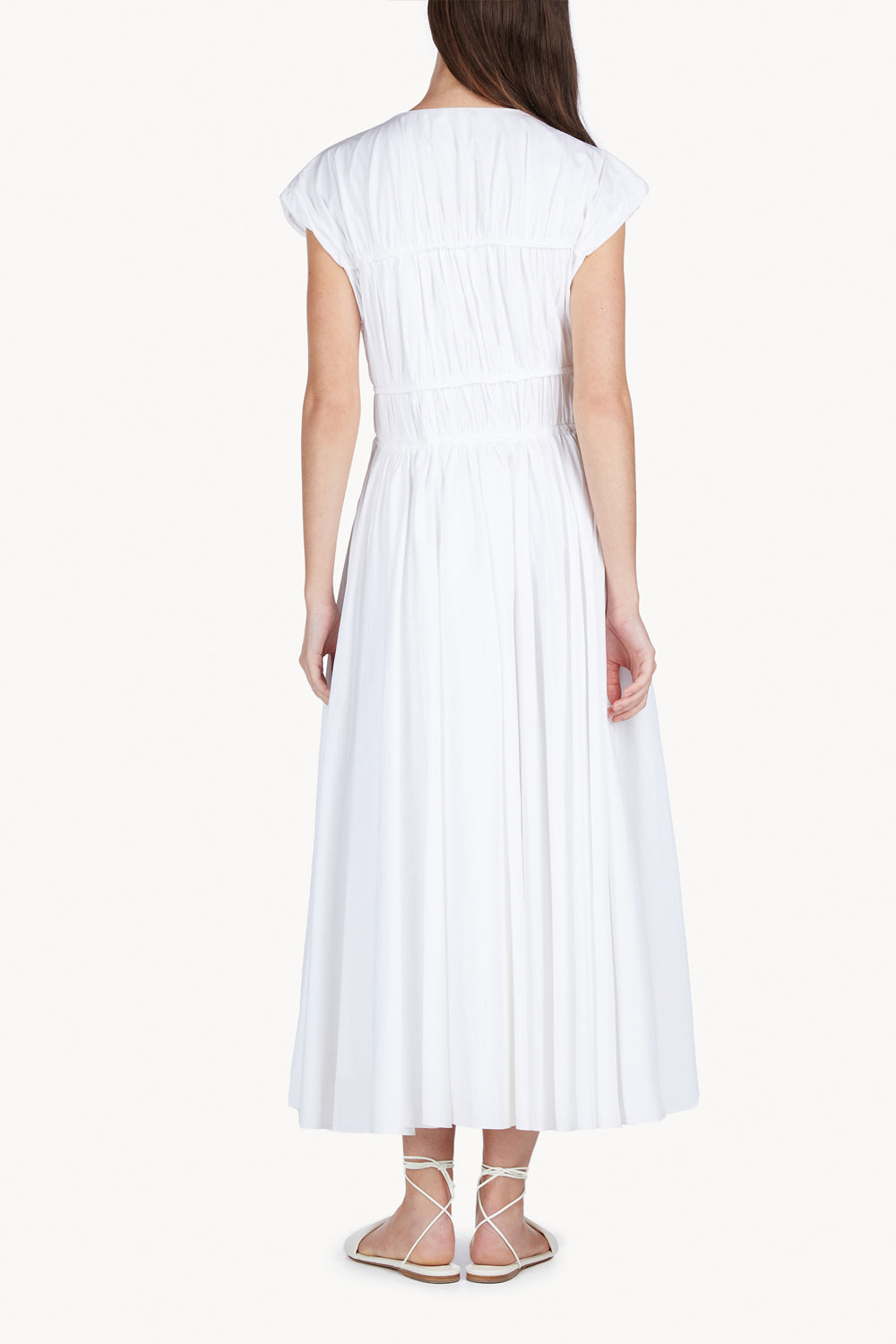 Ceres Organic Cotton Midi Dress White