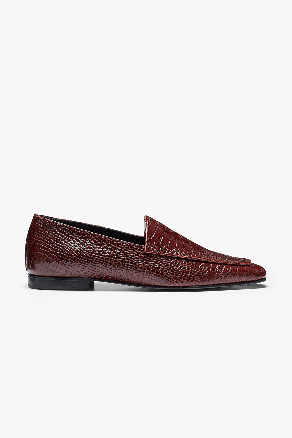 Cora Loafer Textured Burgundy