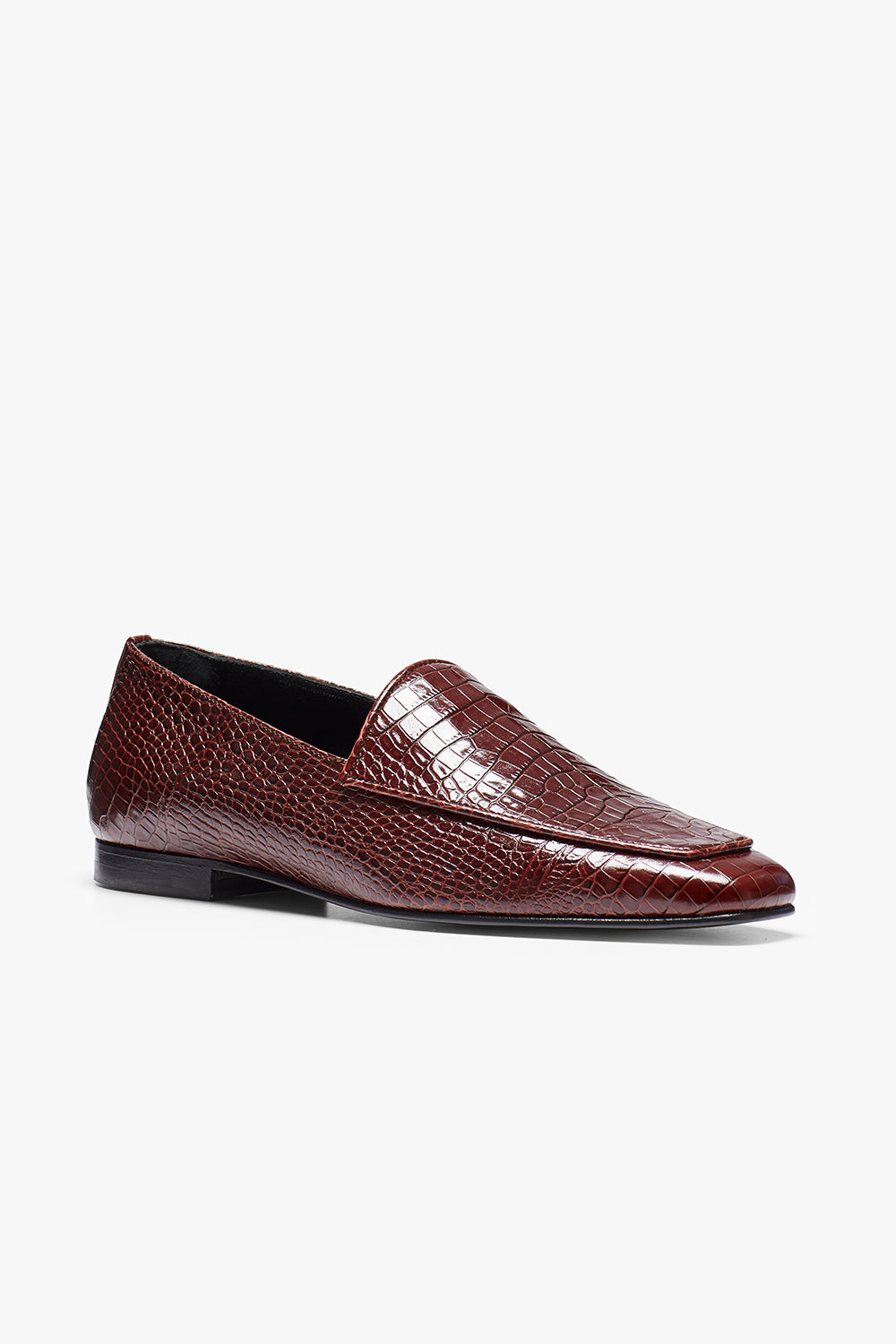 Cora Loafer Textured Burgundy