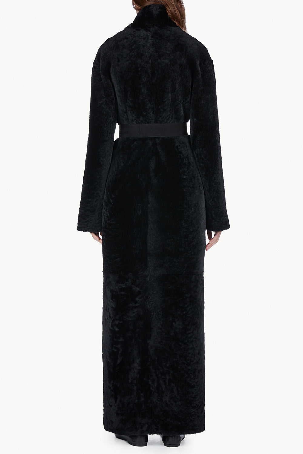 Emily Shearling Coat Black
