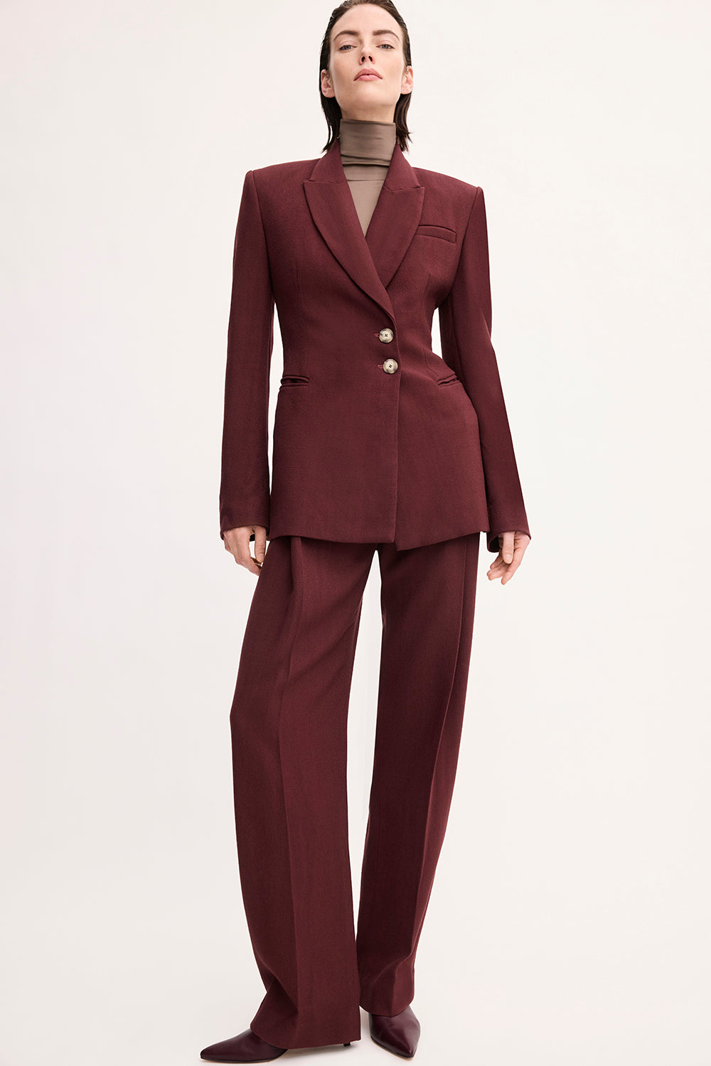Gabrielle Trouser Burgundy