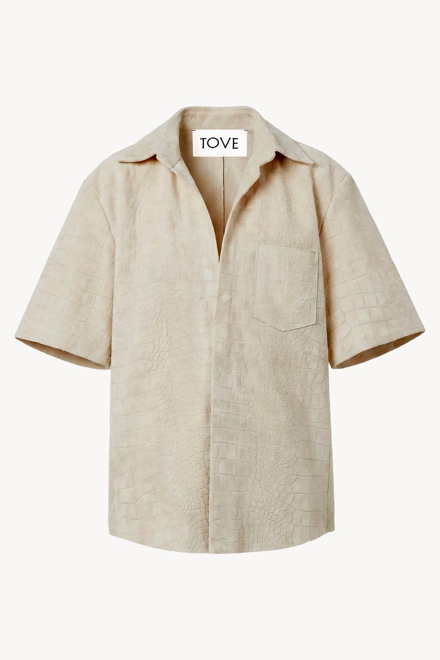 Jiayun Suede Shirt Cream