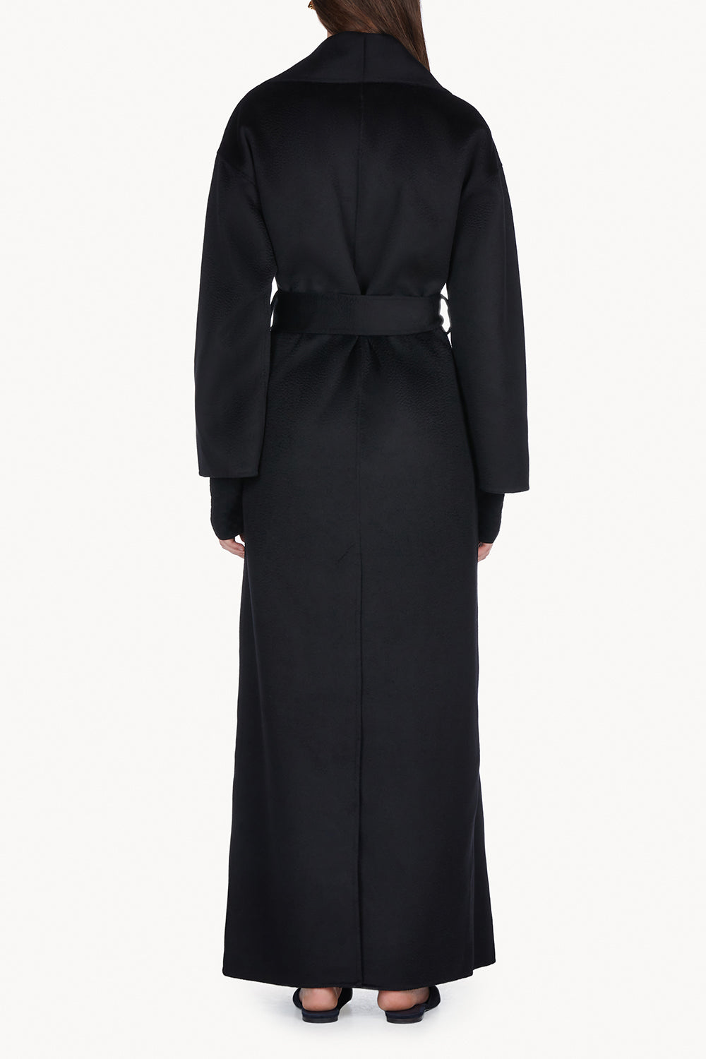 Jore Lambswool Maxi Coat Black