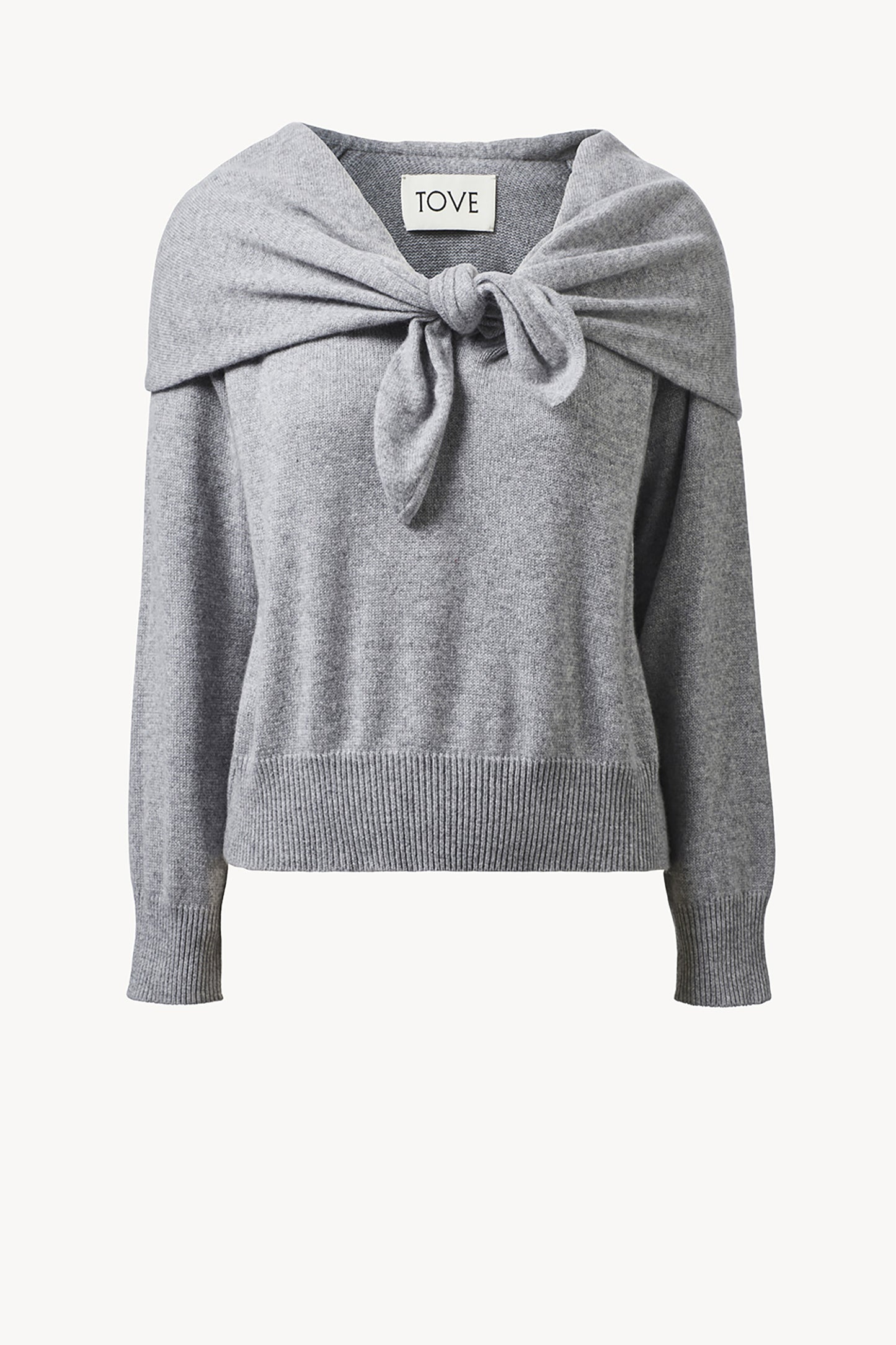 Malia Cashmere Top Grey