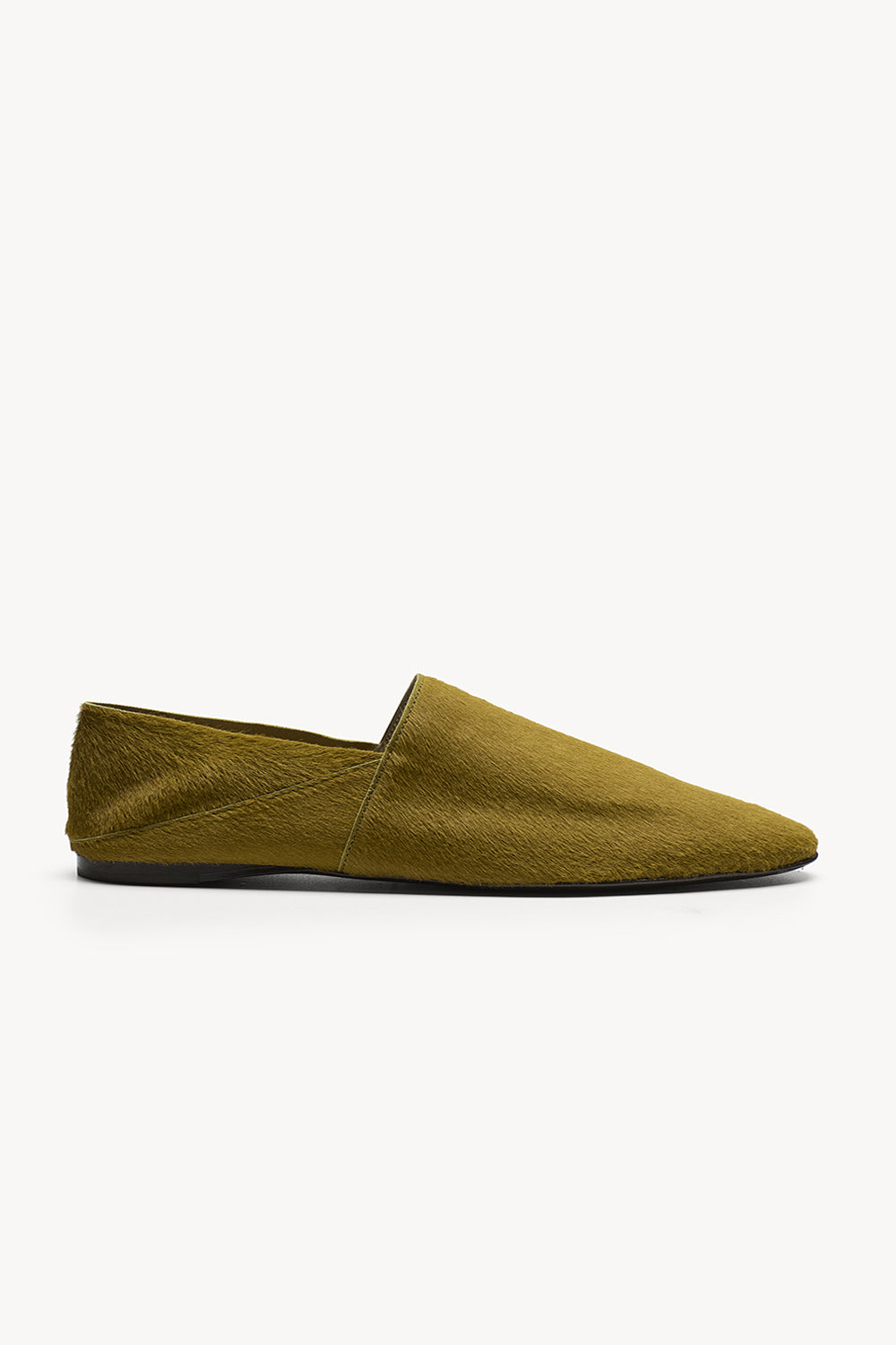Pascale Slipper Ponyskin Chartreuse