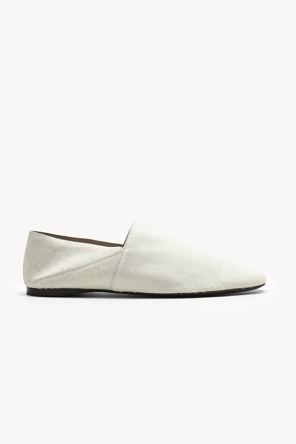 Pascale Slipper Ponyskin White