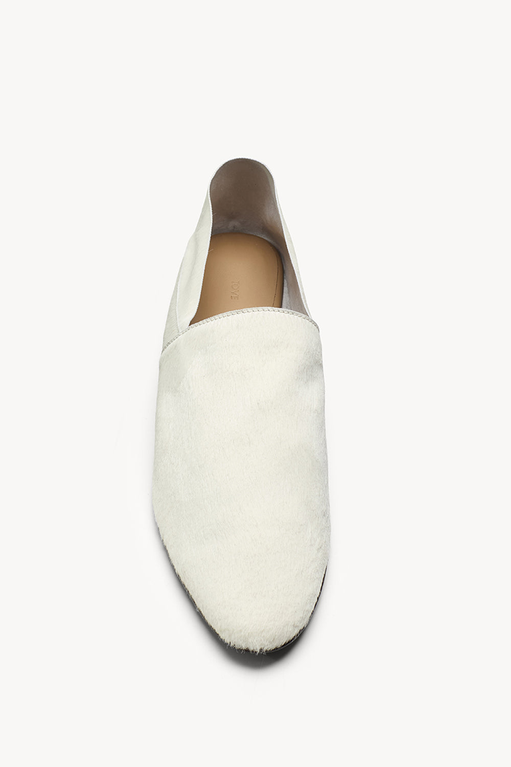 Pascale Slipper Ponyskin White
