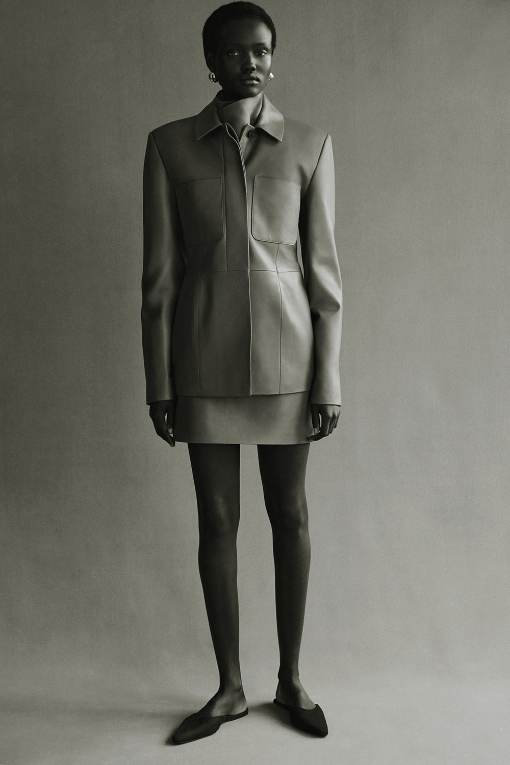 Magda Leather Jacket Taupe TOVE Studio Magda Leather Jacket Taupe TOVE Studio