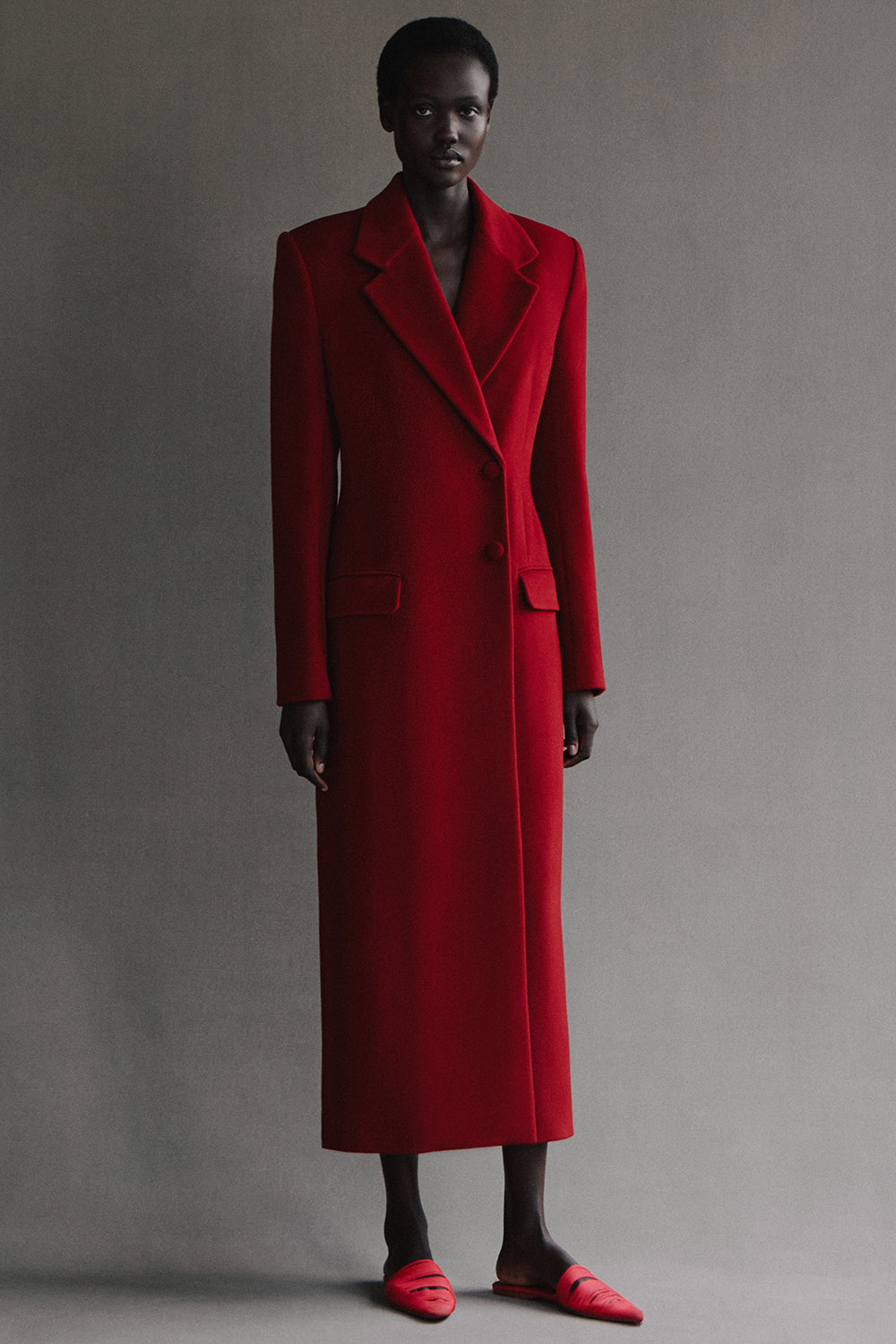 Vonnie Coat Dark Red