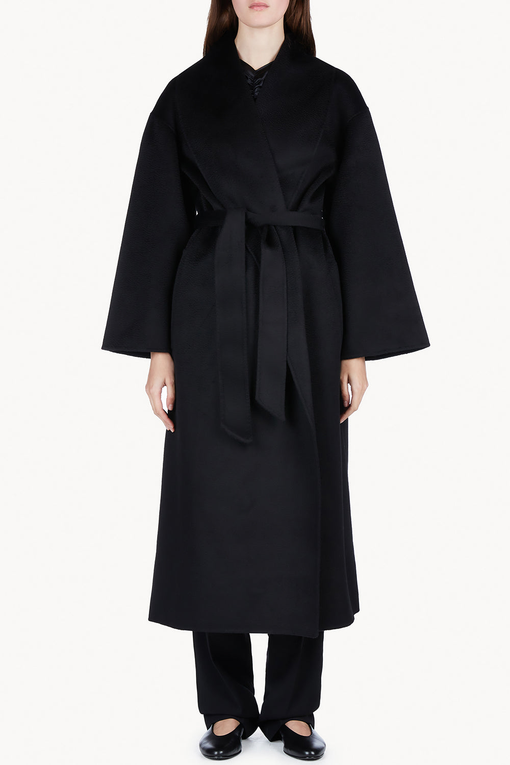 Rebeca Lambswool Coat Black