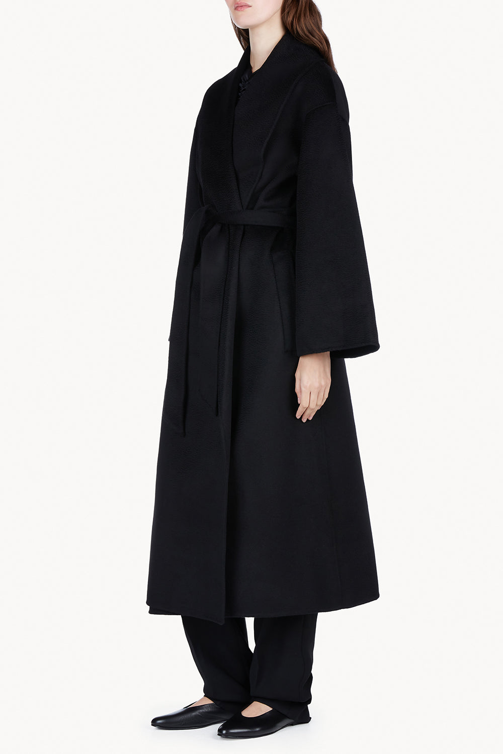 Rebeca Lambswool Coat Black