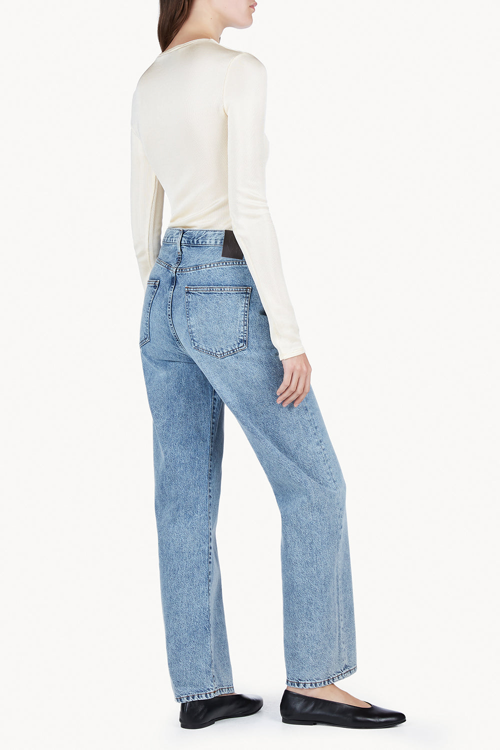 Sofie Jean Relaxed Leg Mid Blue Length 32"