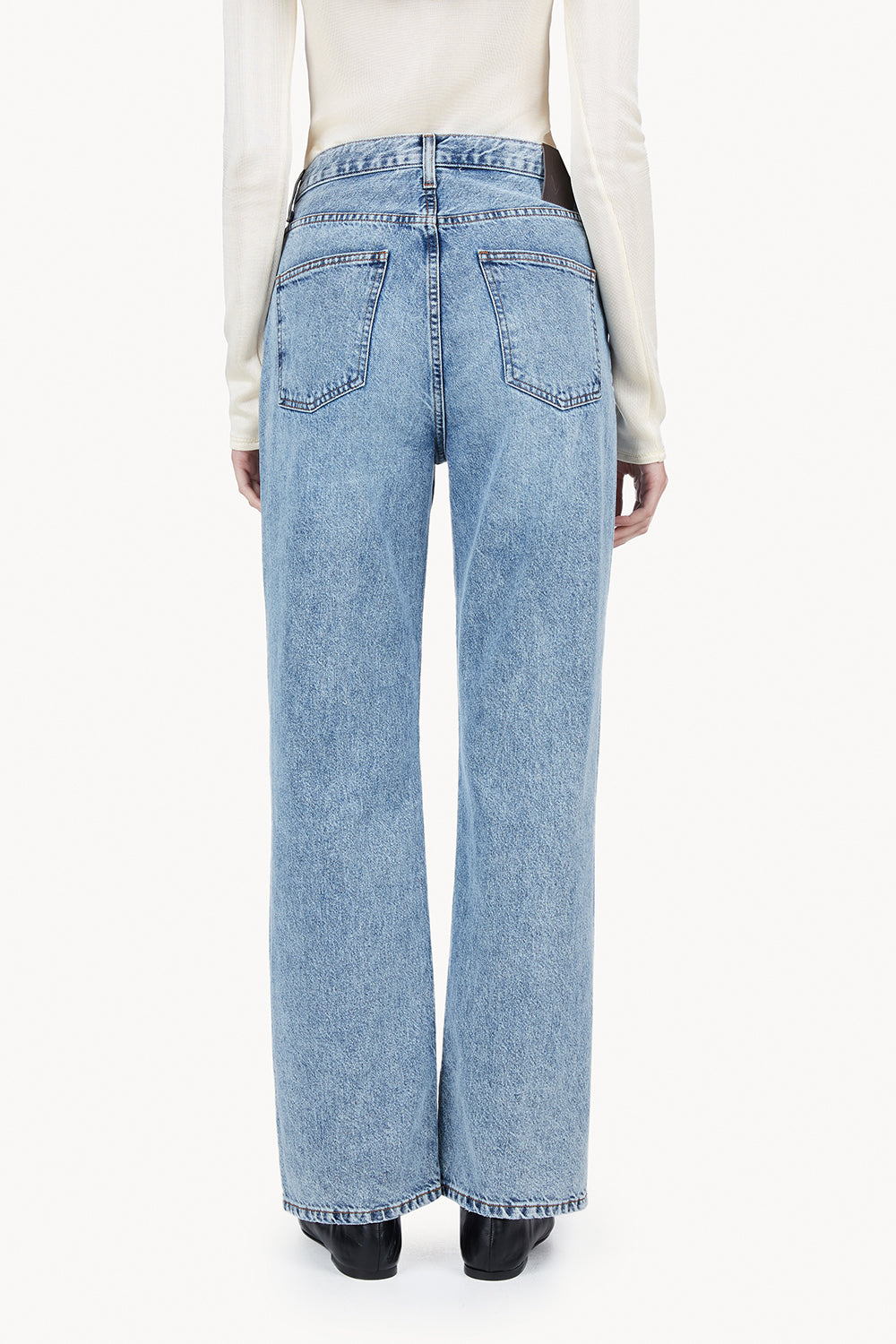 Sofie Jean Relaxed Leg Mid Blue Length 32"