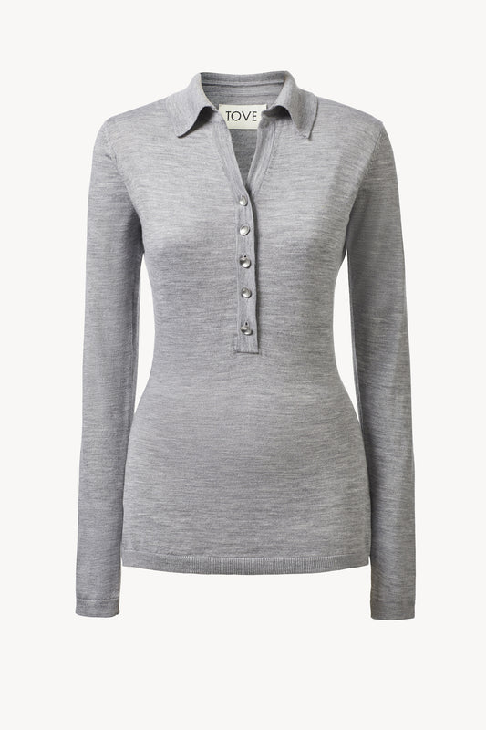 Austine Knit Top Grey