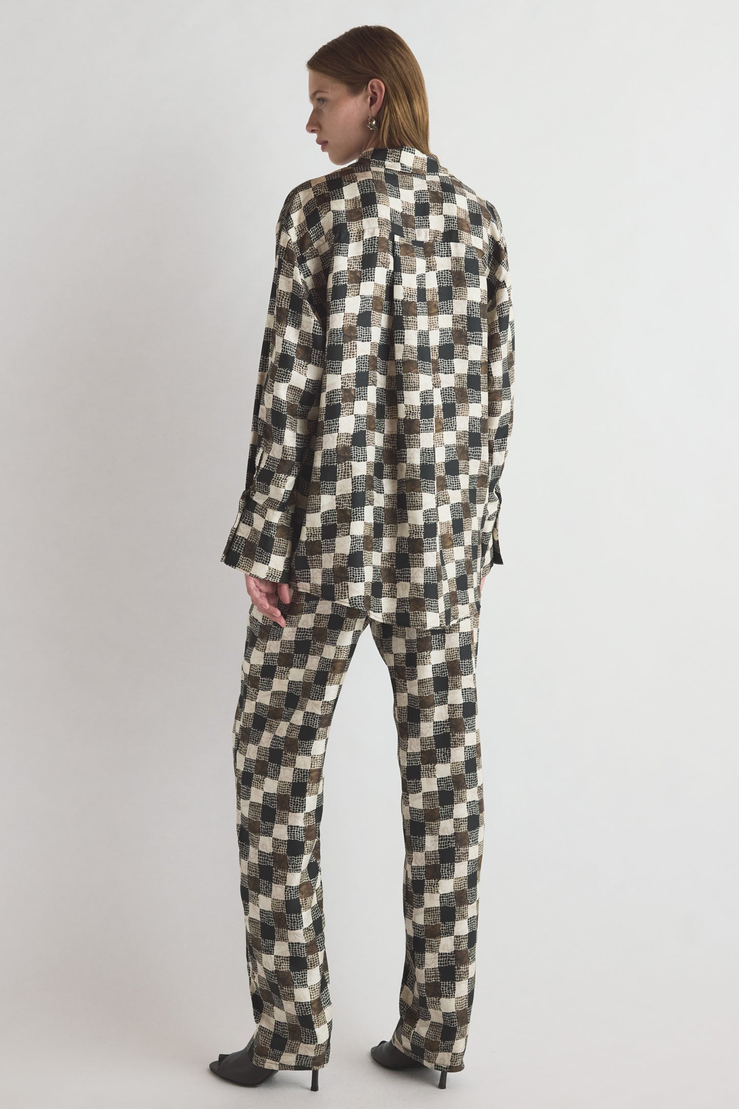 Amal Shirt Textured Check Print