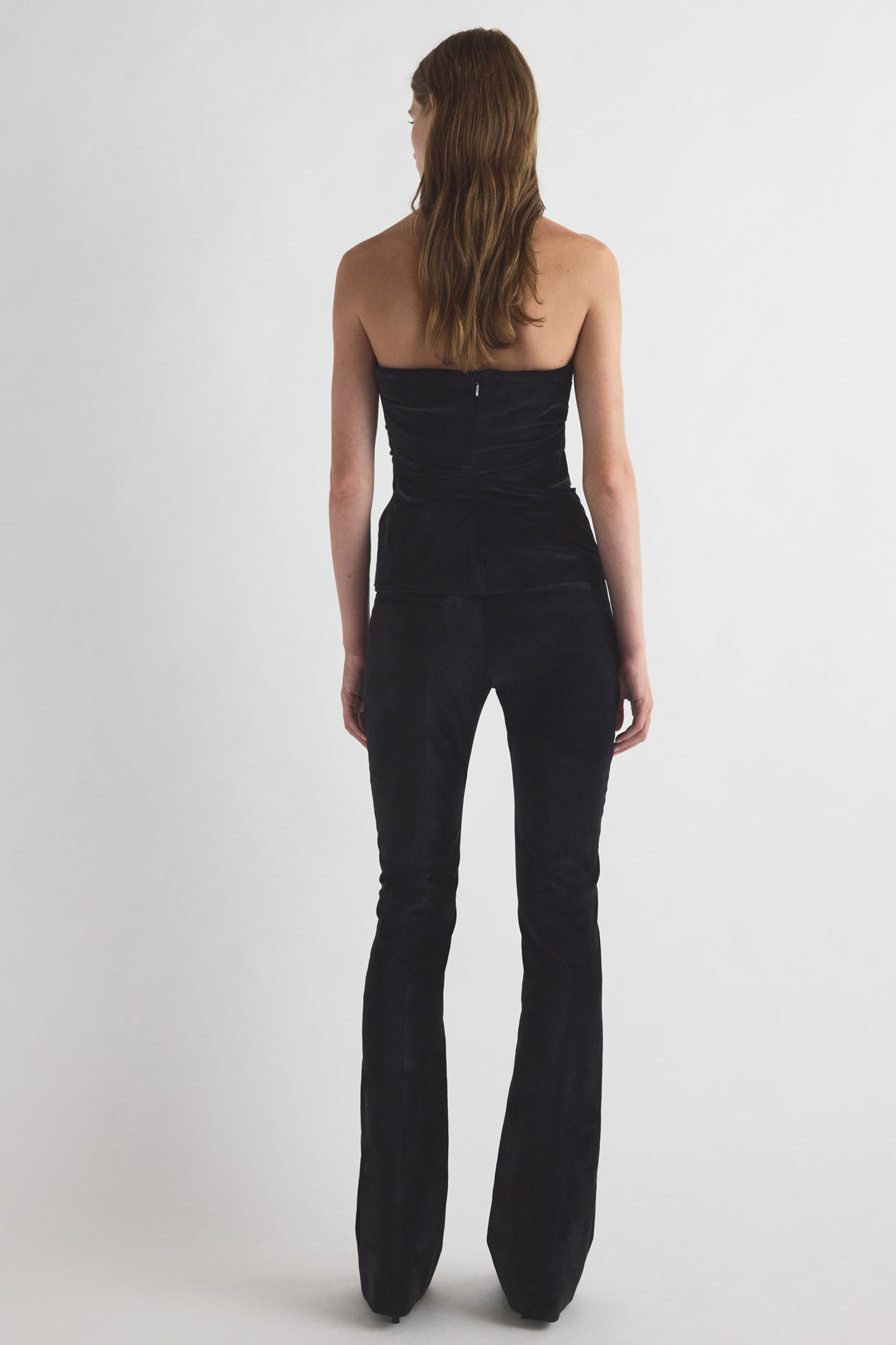 Izel Velvet Bandeau Top Black