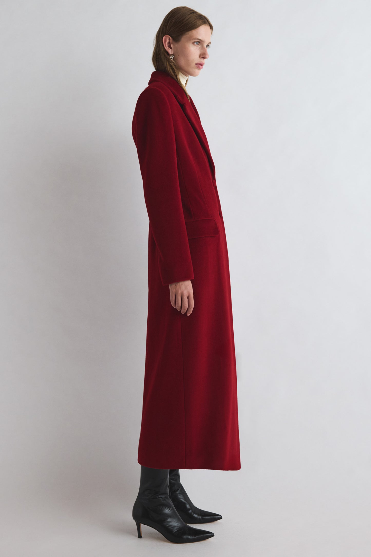 Vonnie Coat Dark Red