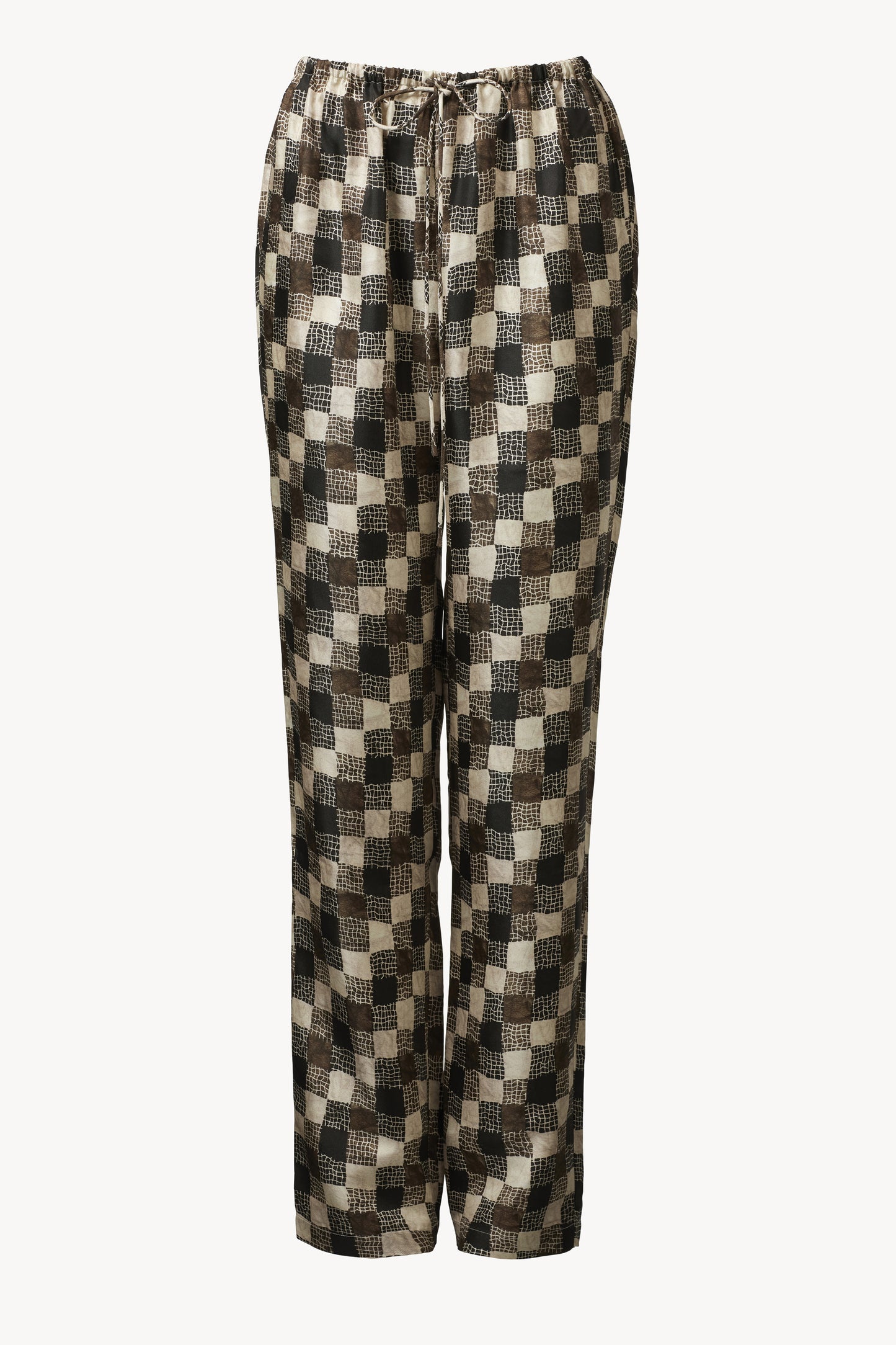 Terri Trouser Textured Check Print