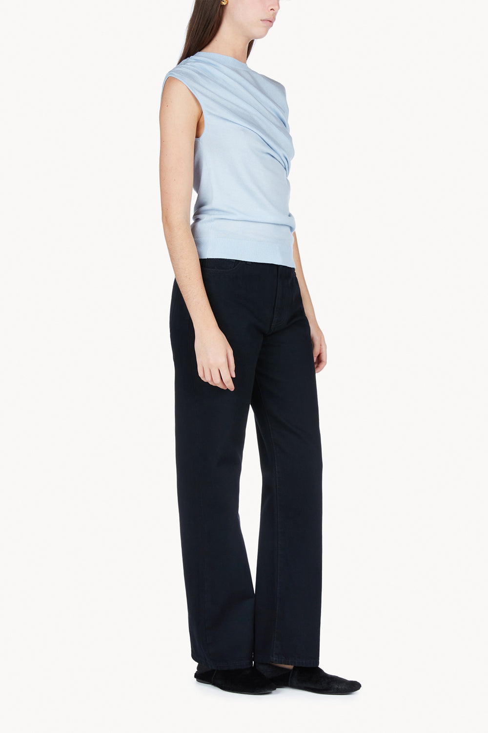Vita Knitted Top Soft Blue