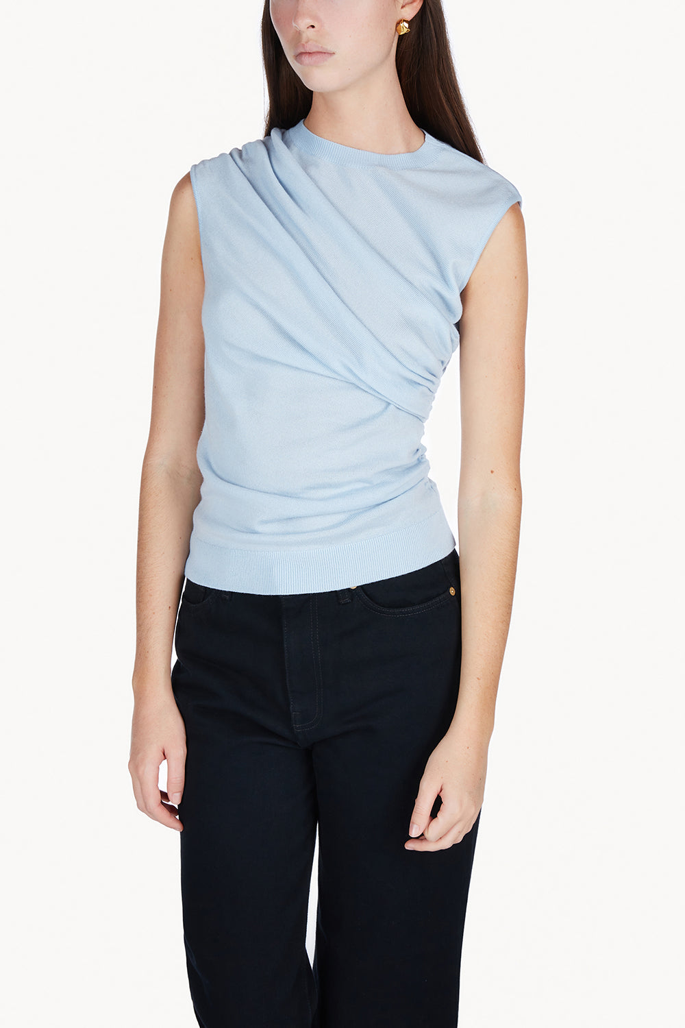Vita Knitted Top Soft Blue