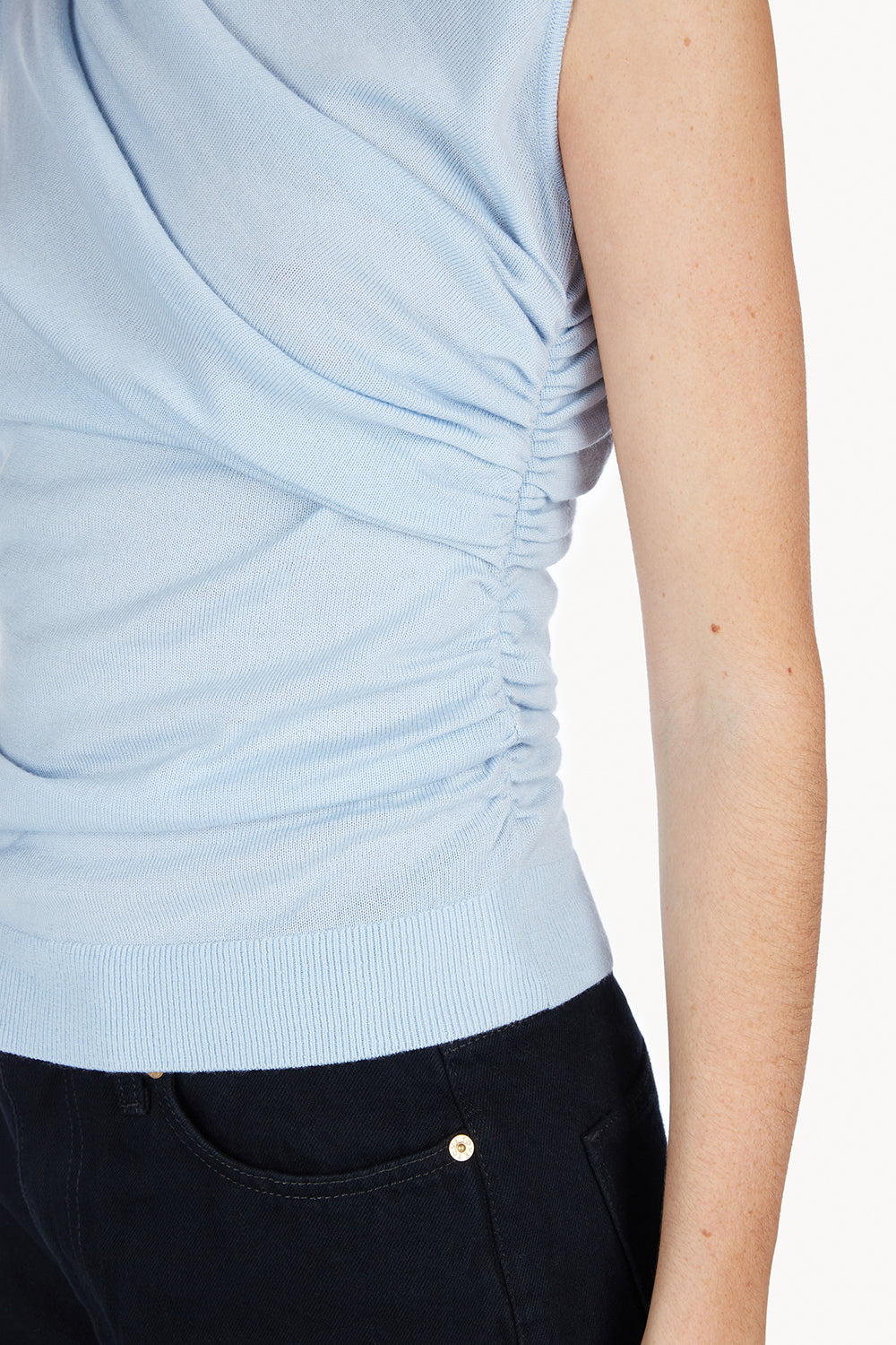 Vita Knitted Top Soft Blue