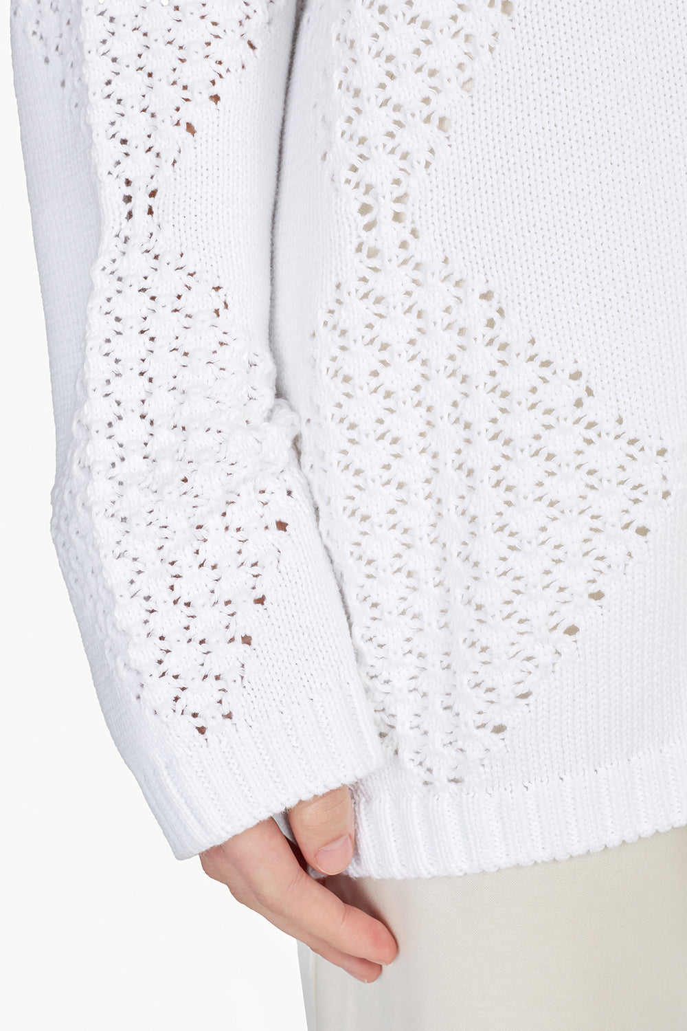 Yara Knitted Jumper White