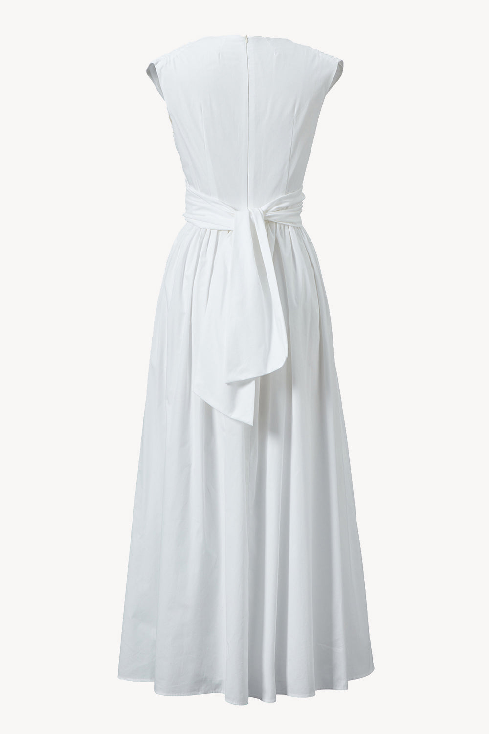 Carine Dress Organic Cotton White