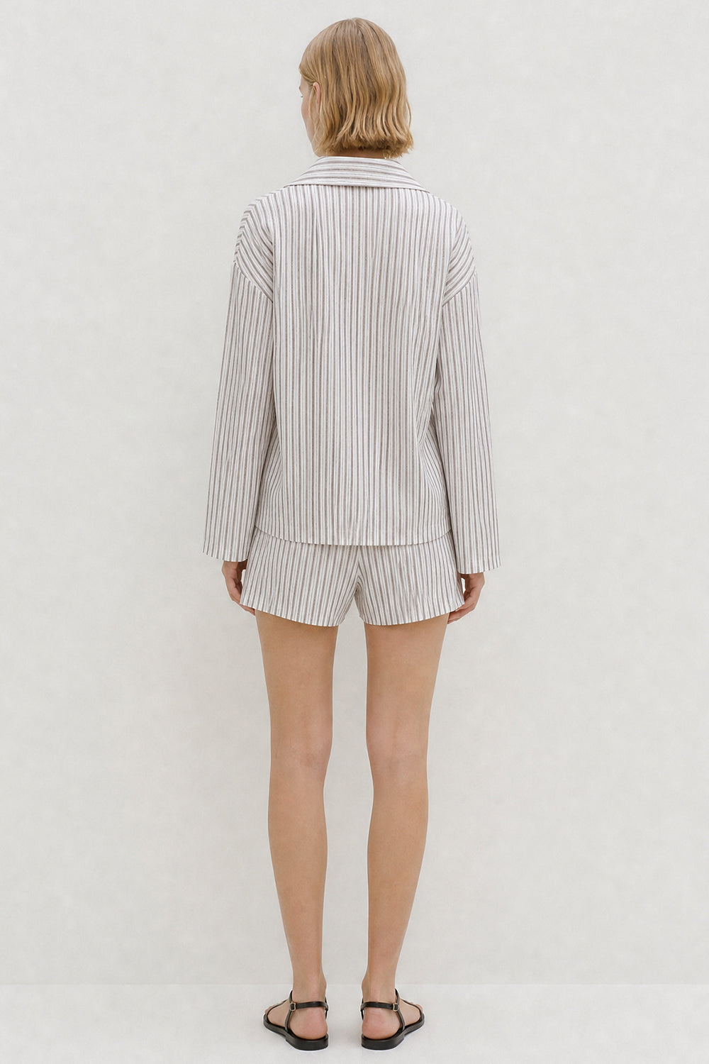 Leighton Top White Stripe