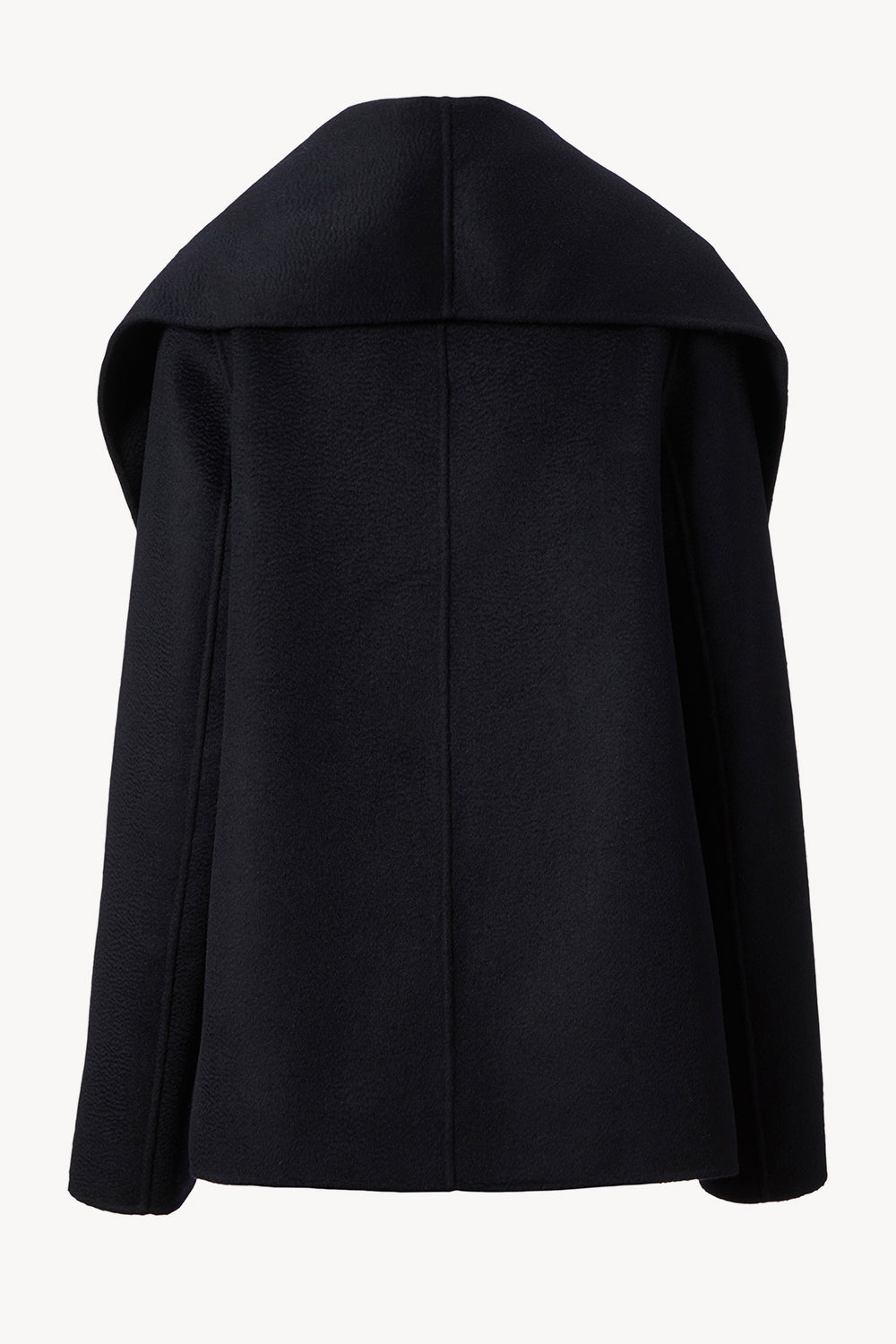 Roma Signature Lambswool Scarf Coat Navy
