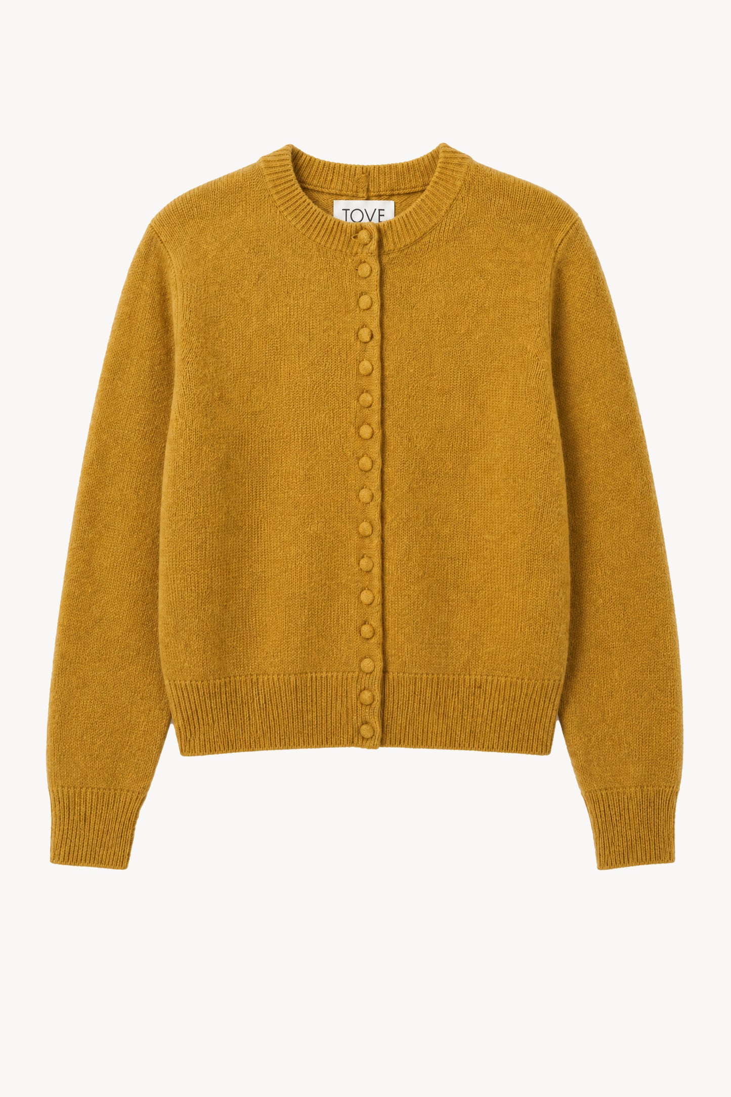 Signe Cashmere Cardigan Gold