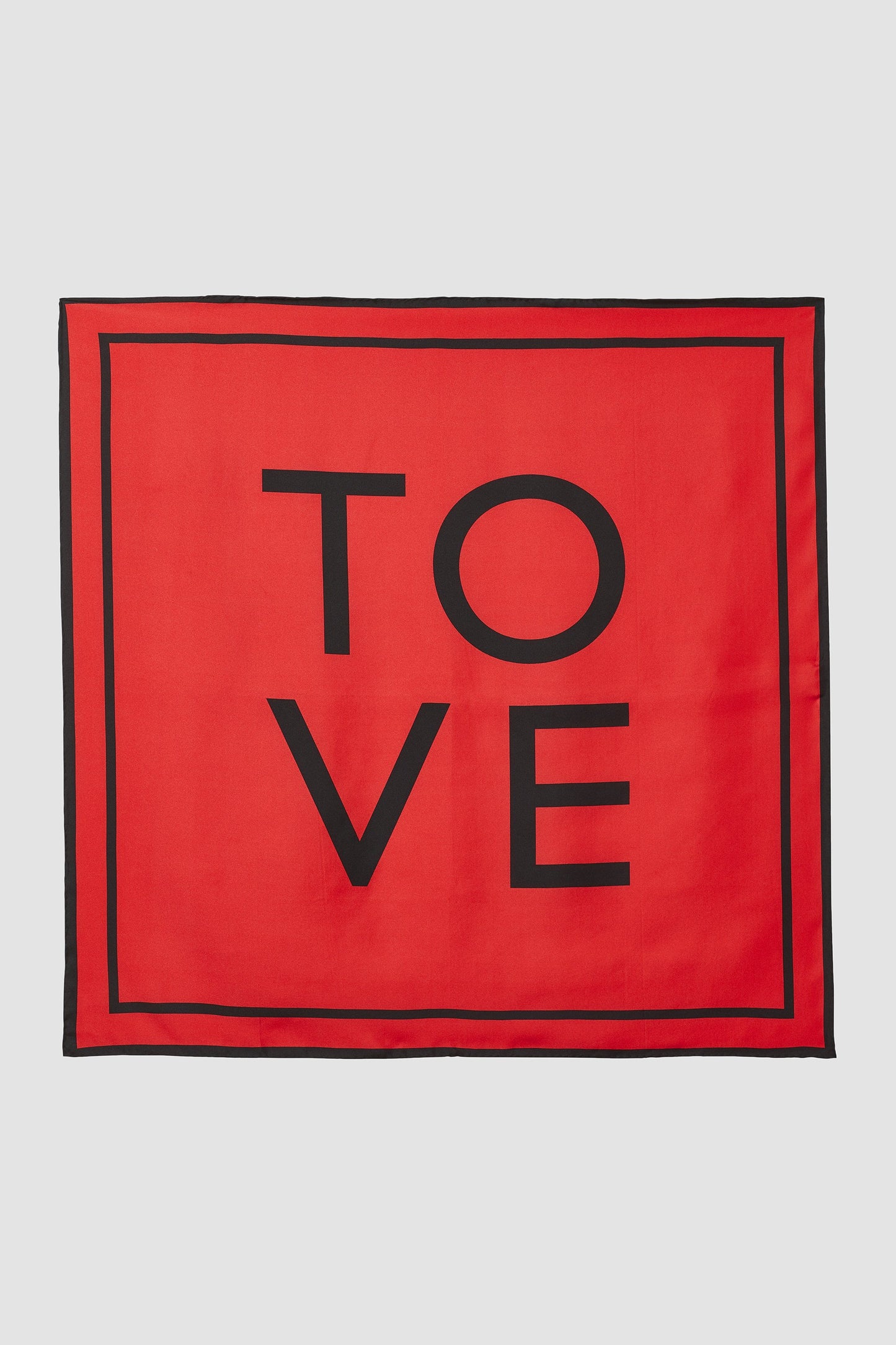 Tove Rowe Silk Scarf Carmine Red