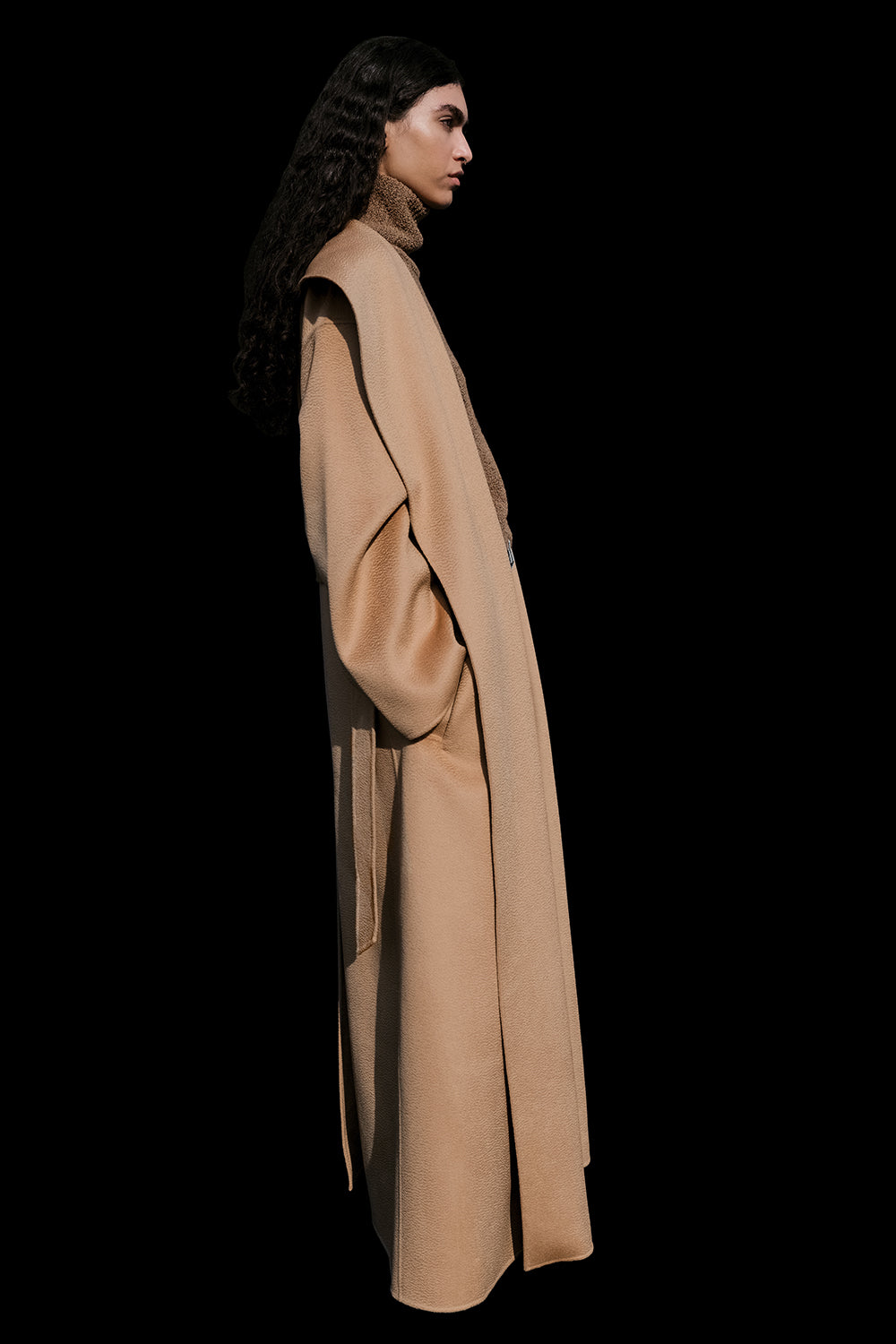 Jore Lambswool Maxi Coat Camel