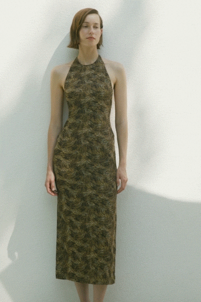 Colette Dress Zebra Print