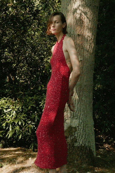 Colette Dress Sequin Red