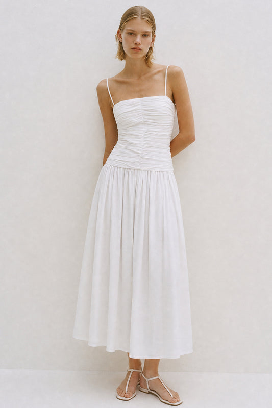 Amina Dress White