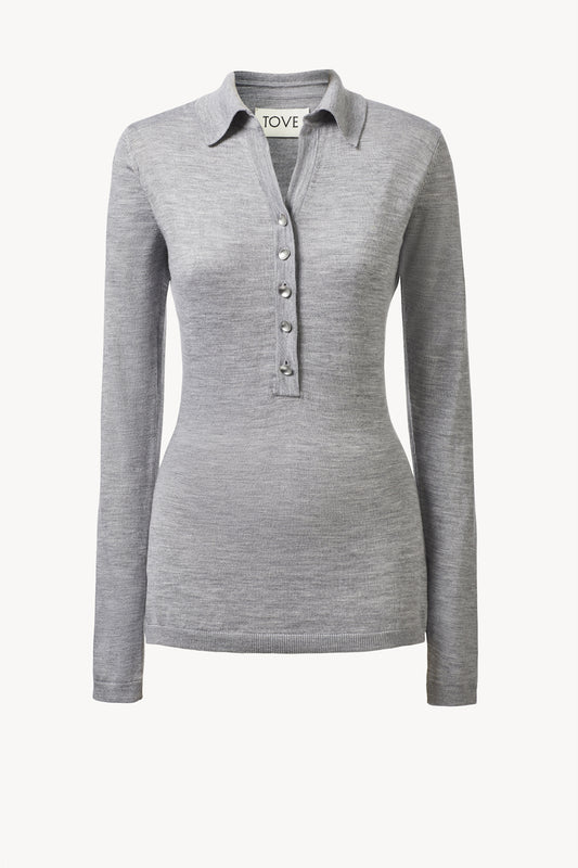 Austine Knit Top Grey