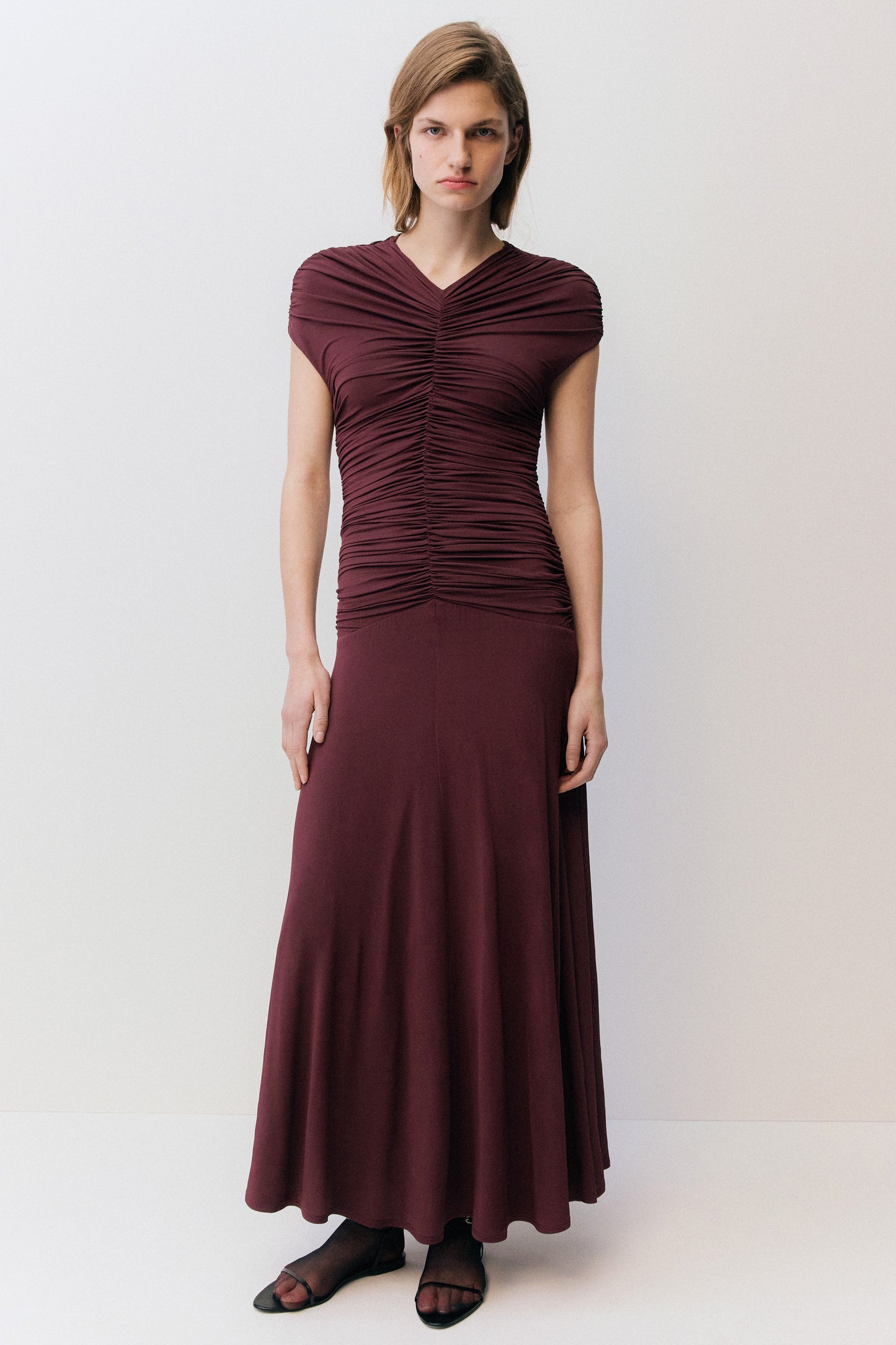 Avita Jersey Dress Damson