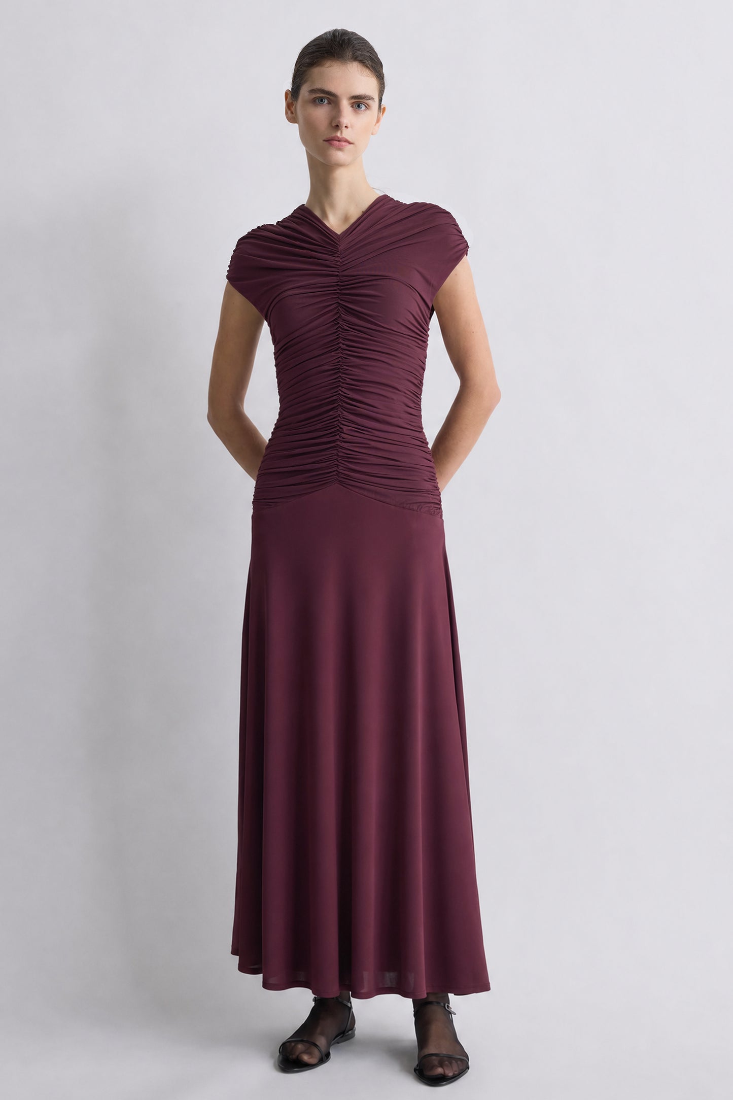 Avita Jersey Dress Damson