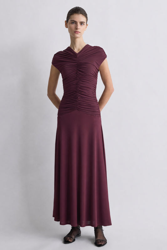 Avita Jersey Dress Damson