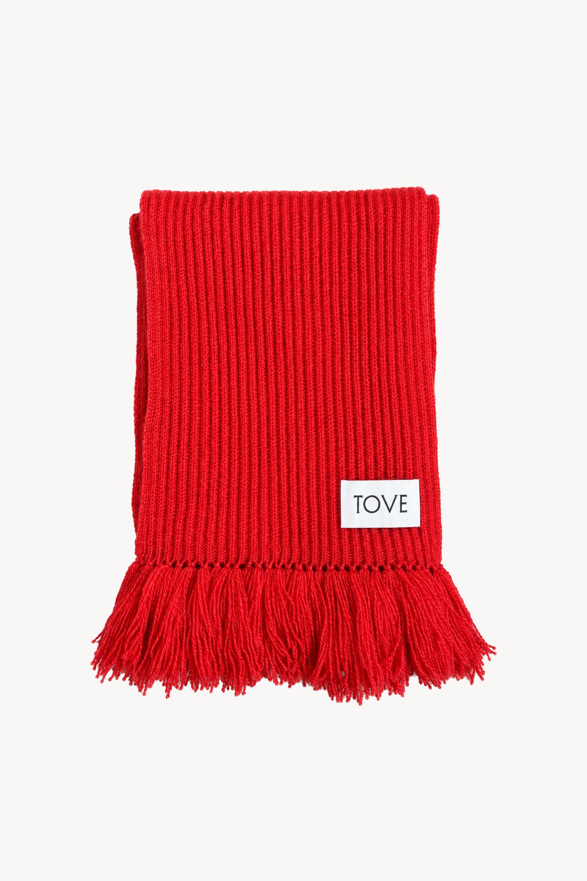 Carla Knit Scarf Red