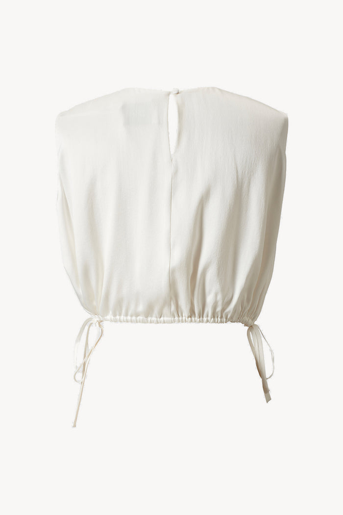 TOVE Studio Cecily Top Sand washed Silk Ivory