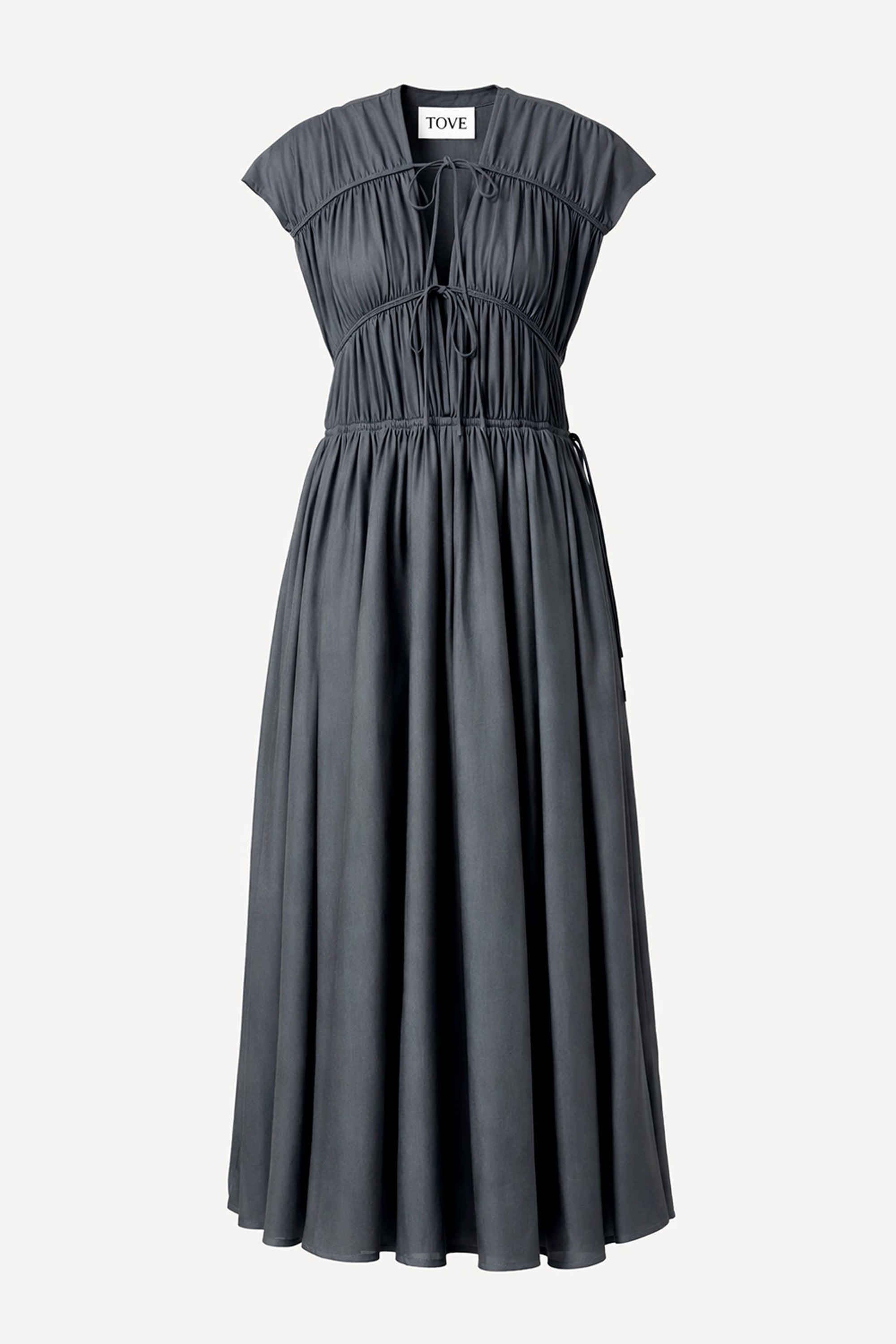 Ceres Organic Cotton Midi Dress Steel – TOVE Studio