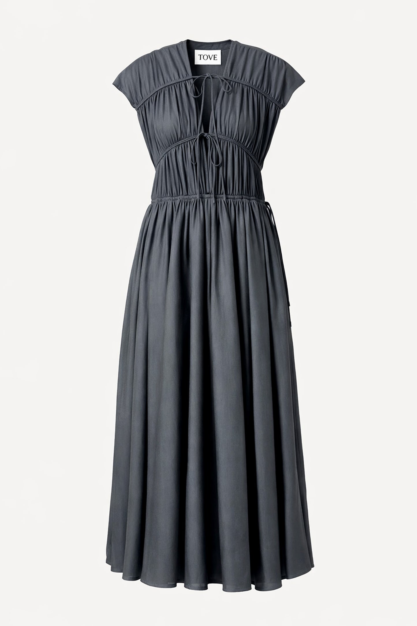 Ceres Organic Cotton Midi Dress Steel